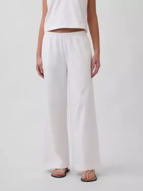 Pantaloni a gamba larga in maglia