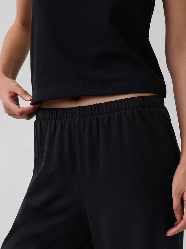 Pantaloni a gamba larga in maglia