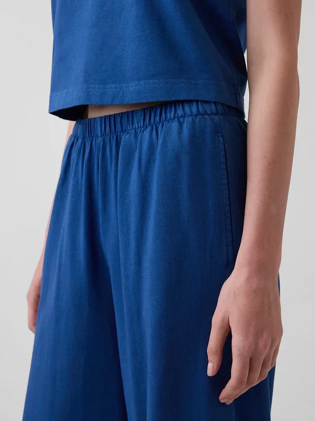 Pantaloni a gamba larga in maglia