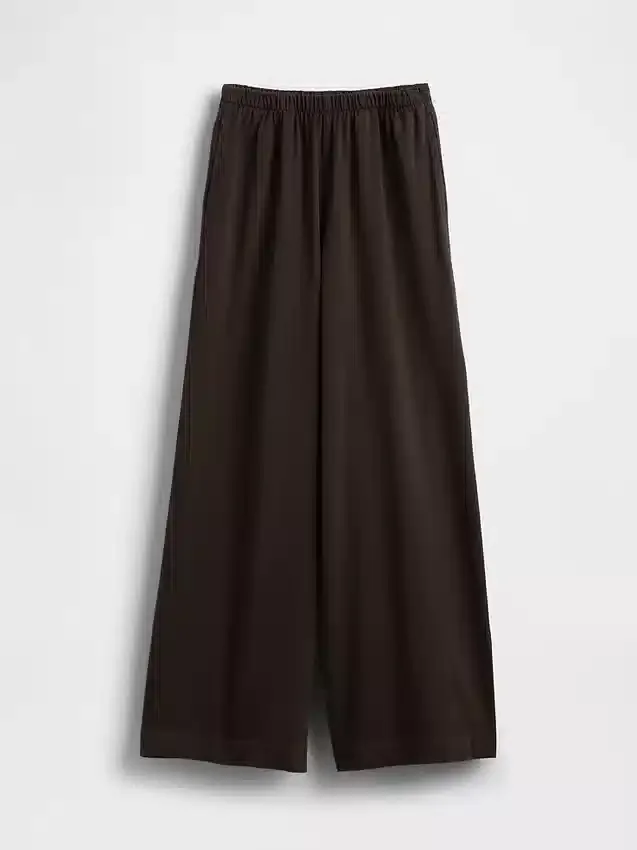 Pantaloni a gamba larga in maglia