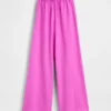 Pantaloni a gamba larga in maglia