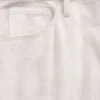 Pantaloni a gamba larga in misto lino e cotone