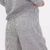 Pantaloni a gamba larga in misto lino e cotone