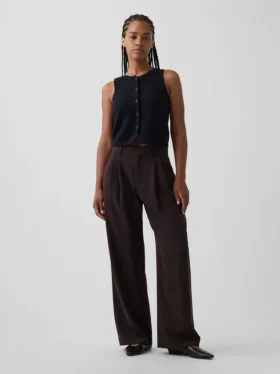 Pantaloni a pieghe a vita alta Curvy 365