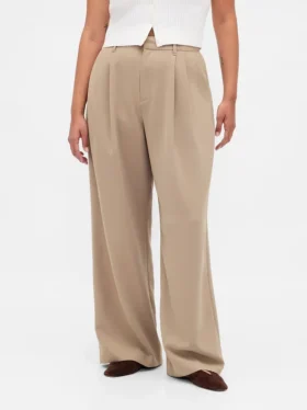 Pantaloni a pieghe a vita alta Curvy 365