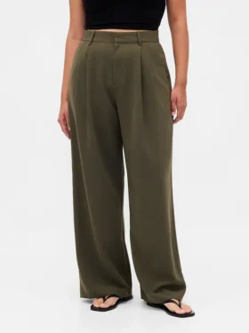Pantaloni a pieghe a vita alta Curvy 365