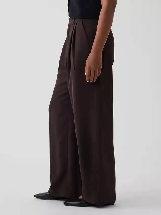 Pantaloni a pieghe a vita alta Curvy 365