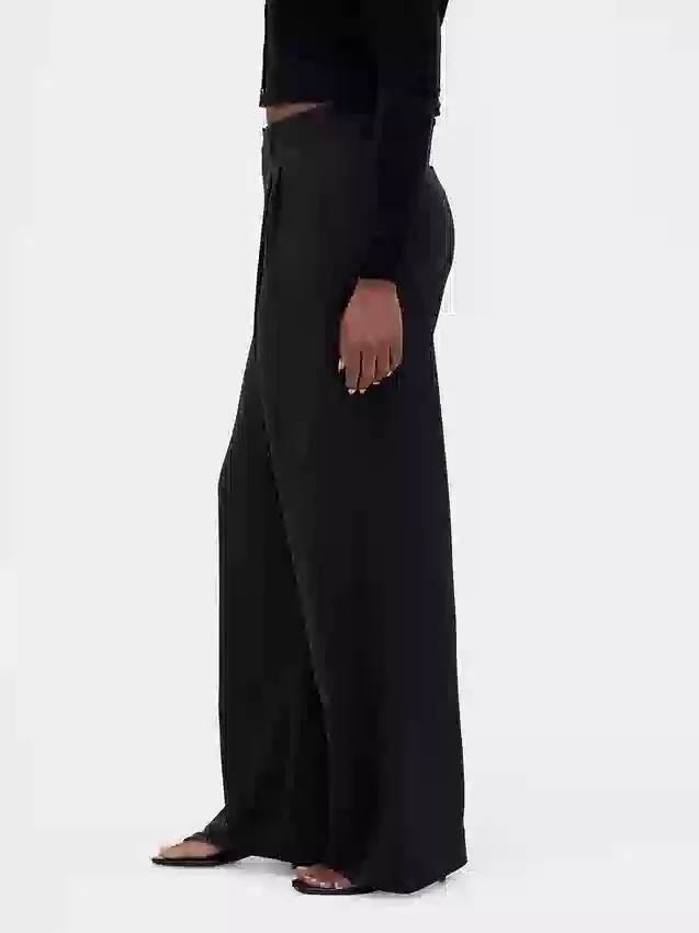 Pantaloni a pieghe a vita alta Curvy 365
