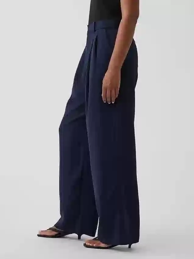 Pantaloni a pieghe a vita alta Curvy 365