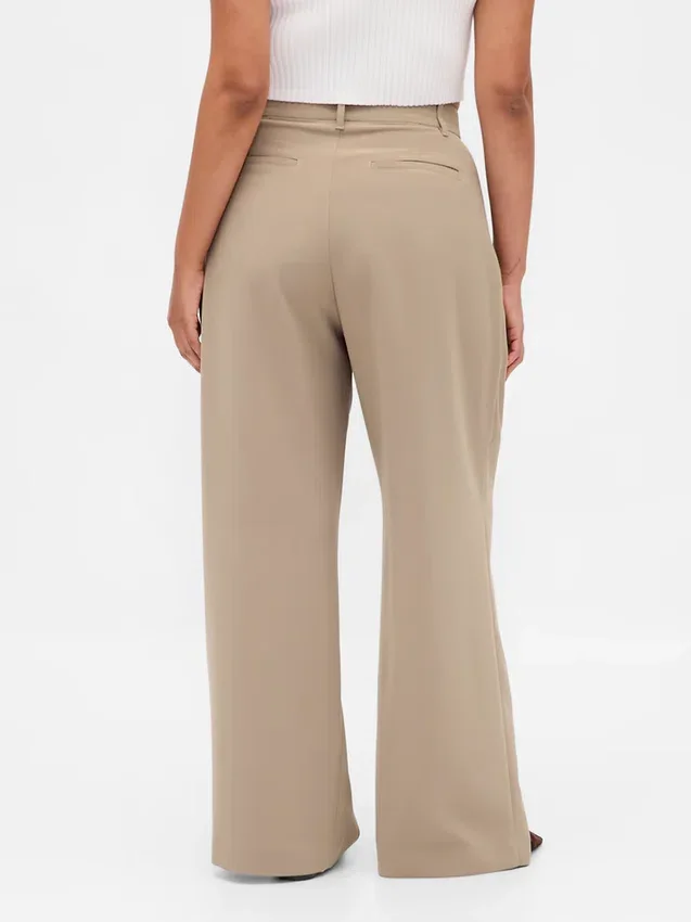 Pantaloni a pieghe a vita alta Curvy 365