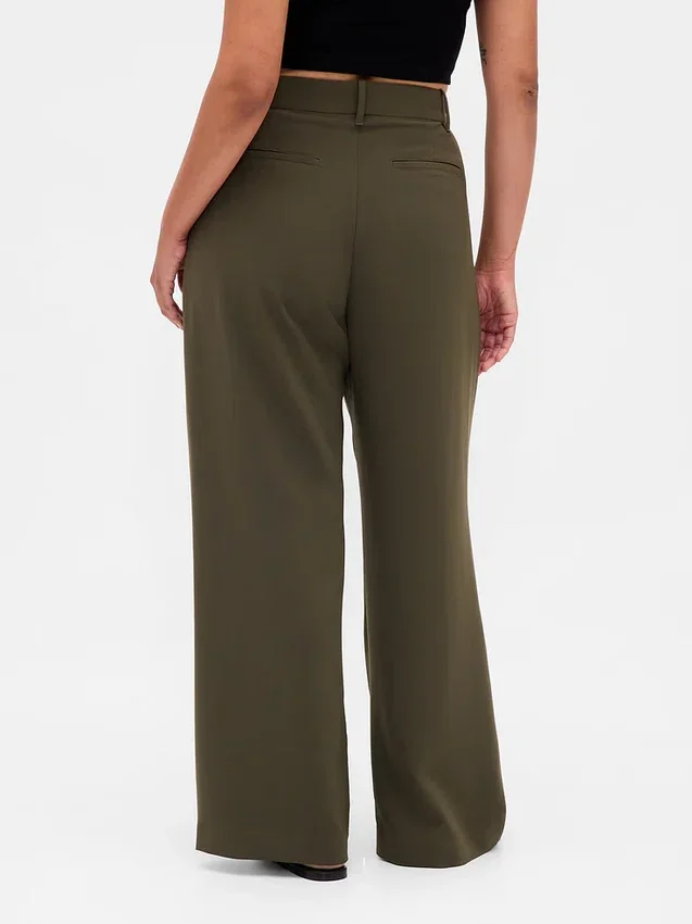 Pantaloni a pieghe a vita alta Curvy 365