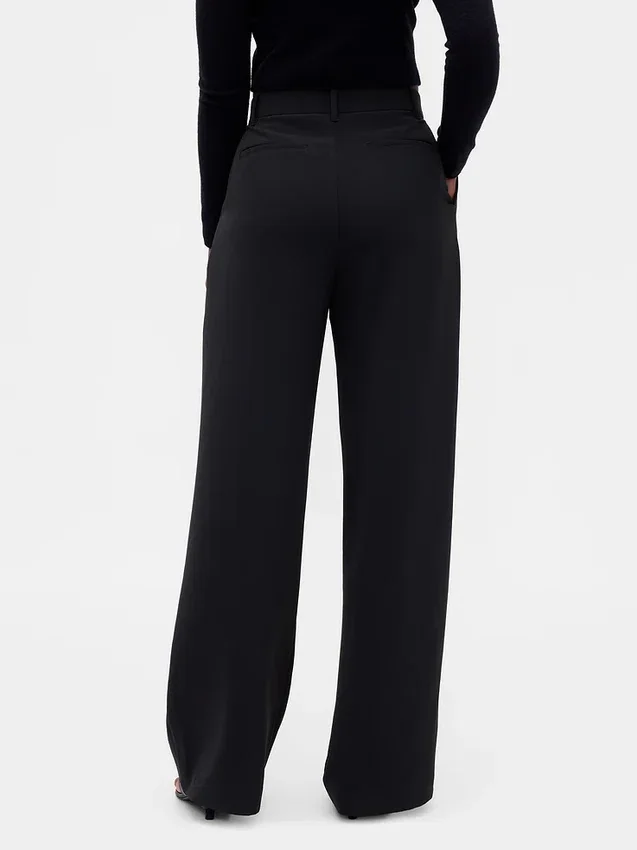 Pantaloni a pieghe a vita alta Curvy 365