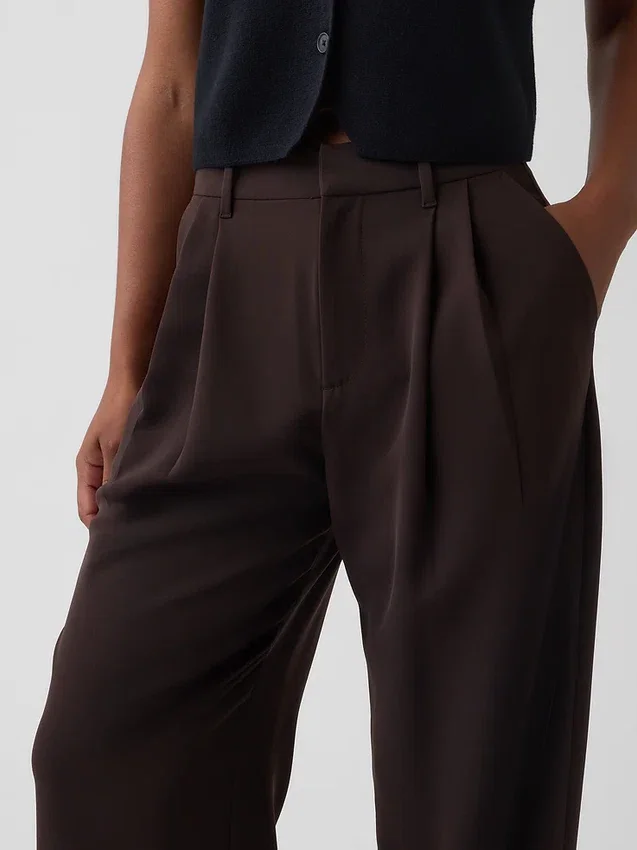 Pantaloni a pieghe a vita alta Curvy 365