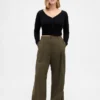 Pantaloni a pieghe a vita alta Curvy 365
