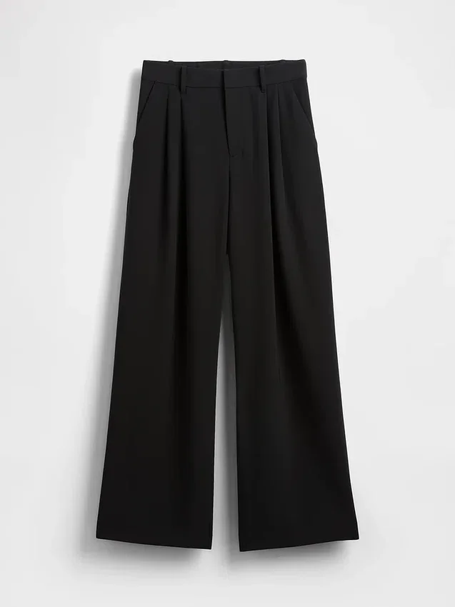 Pantaloni a pieghe a vita alta Curvy 365
