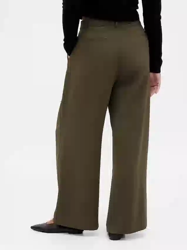 Pantaloni a pieghe a vita alta Curvy 365