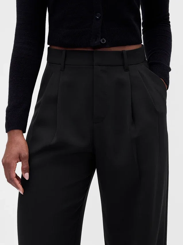 Pantaloni a pieghe a vita alta Curvy 365