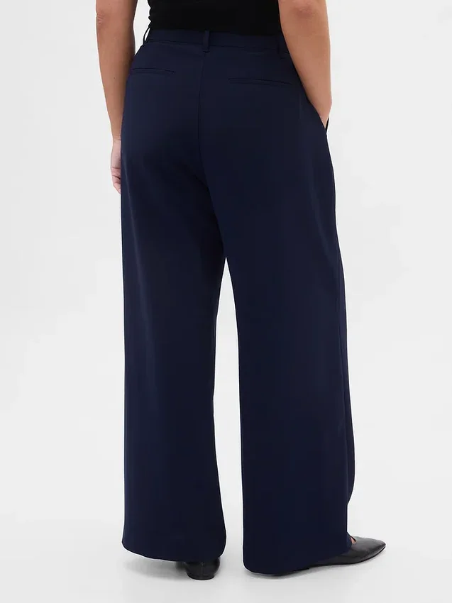 Pantaloni a pieghe a vita alta Curvy 365