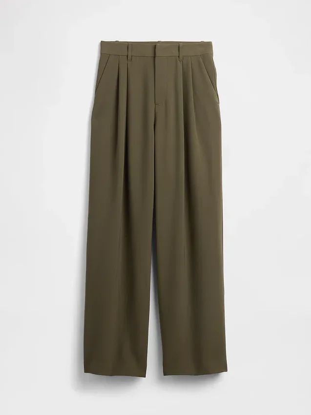 Pantaloni a pieghe a vita alta Curvy 365
