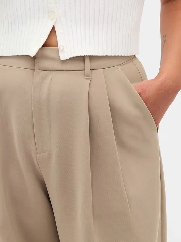 Pantaloni a pieghe a vita alta Curvy 365