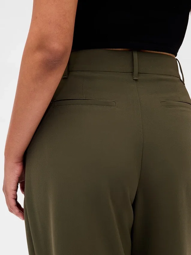 Pantaloni a pieghe a vita alta Curvy 365