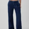 Pantaloni a pieghe in denim a vita bassa 365