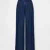 Pantaloni a pieghe in denim a vita bassa 365