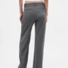 Pantaloni a pieghe in twill spazzolato a vita bassa 365