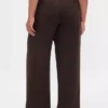 Pantaloni a pieghe in twill spazzolato a vita bassa 365