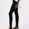 Pantaloni a staffa a vita alta in maglia doppia