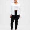 Pantaloni a staffa a vita alta in maglia doppia