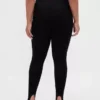 Pantaloni a staffa a vita alta in maglia doppia