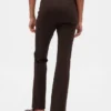 Pantaloni a stivale a vita alta in maglia doppia