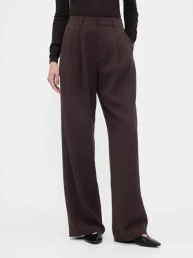 Pantaloni a vita alta con pieghe 365
