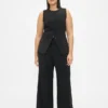 Pantaloni a vita alta con pieghe 365