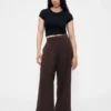 Pantaloni a vita alta con pieghe 365