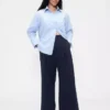 Pantaloni a vita alta con pieghe 365