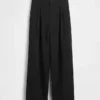 Pantaloni a vita alta con pieghe 365