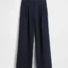 Pantaloni a vita alta con pieghe 365