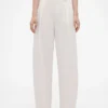 Pantaloni a vita alta con pieghe ad arco GAP × Victoria Beckham