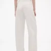 Pantaloni a vita alta con pieghe ad arco GAP × Victoria Beckham