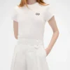 Pantaloni a vita alta con pieghe ad arco GAP × Victoria Beckham