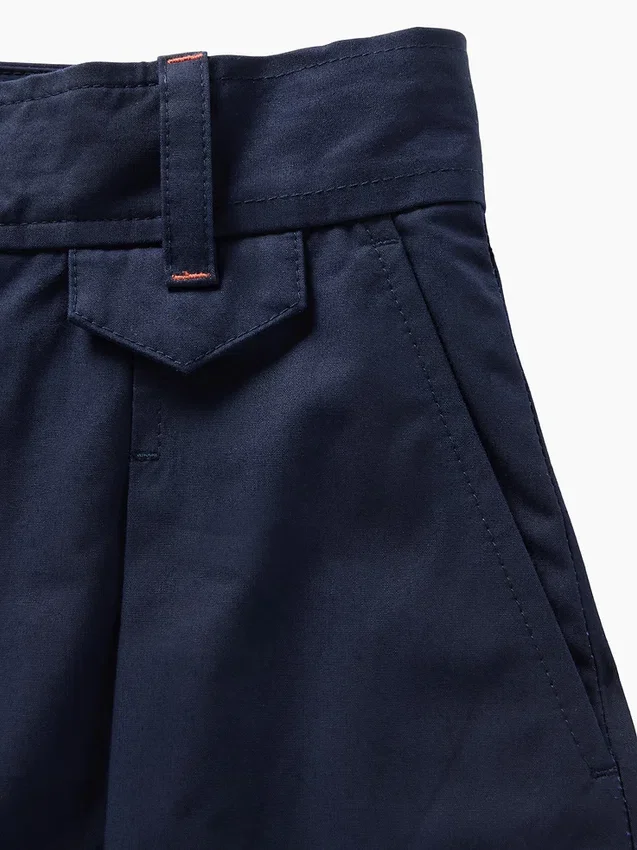 Pantaloni a vita alta con pieghe ad arco GAP × Victoria Beckham