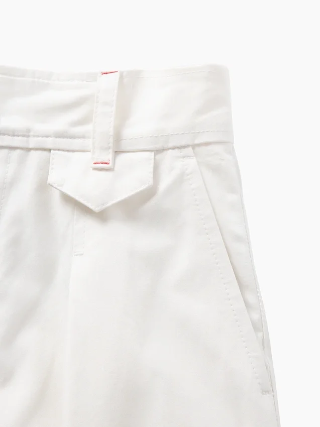 Pantaloni a vita alta con pieghe ad arco GAP × Victoria Beckham