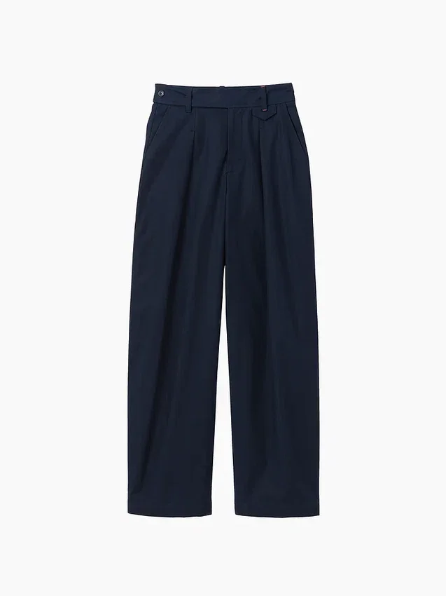 Pantaloni a vita alta con pieghe ad arco GAP × Victoria Beckham