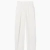 Pantaloni a vita alta con pieghe ad arco GAP × Victoria Beckham
