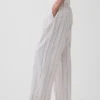 Pantaloni a vita alta in misto lino 365