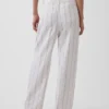Pantaloni a vita alta in misto lino 365