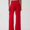 Pantaloni a vita alta in misto lino 365
