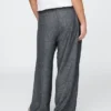 Pantaloni a vita alta in misto lino 365
